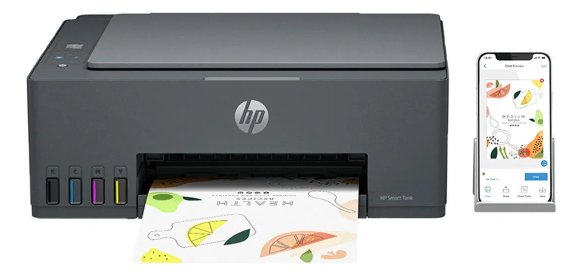 Conheça a Impressora Multifuncional HP Smart Tank 584 - Preta
