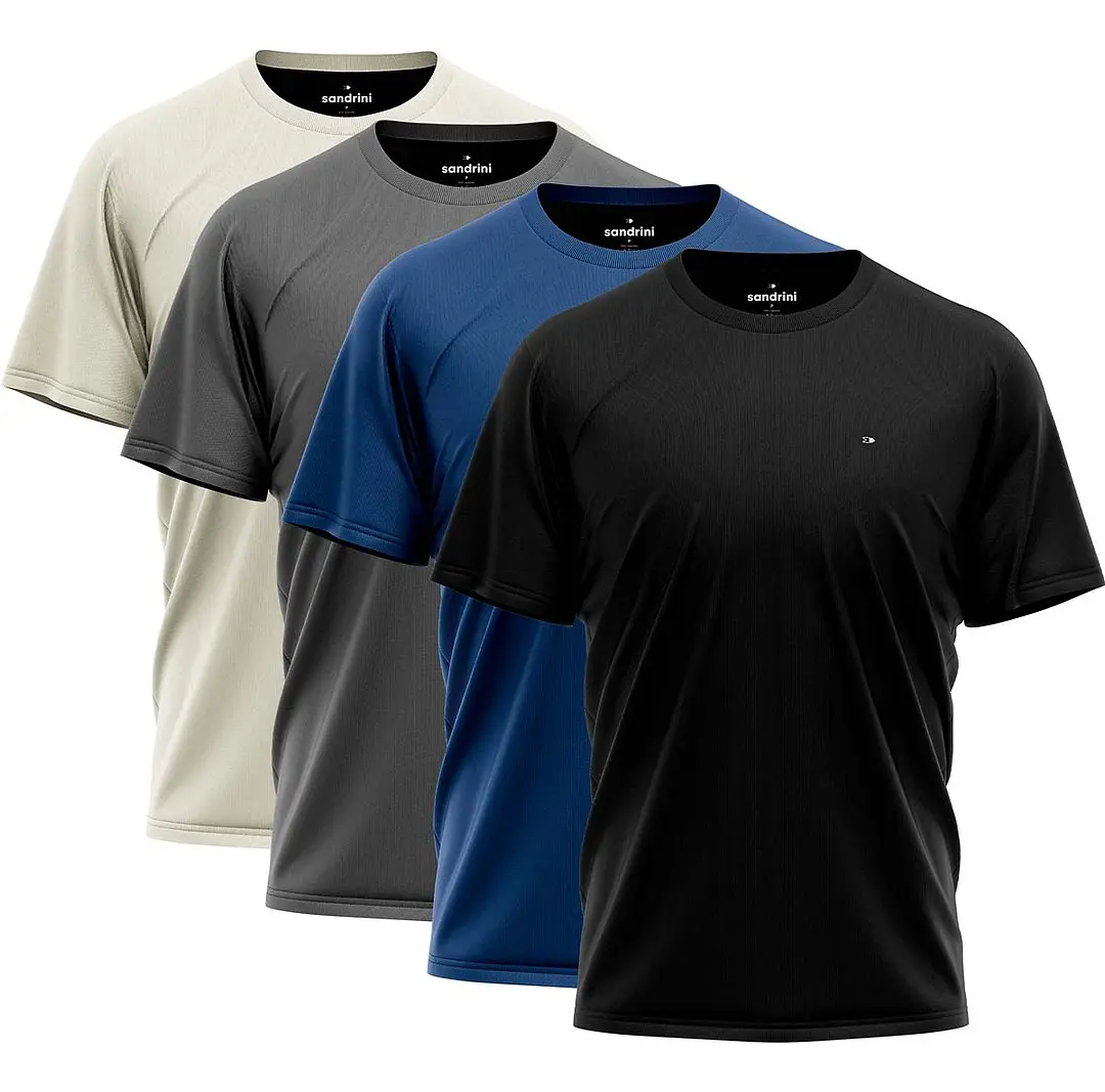 Descubra o Conforto do Kit 4 Camiseta Dry-fit Sandrini Masculina