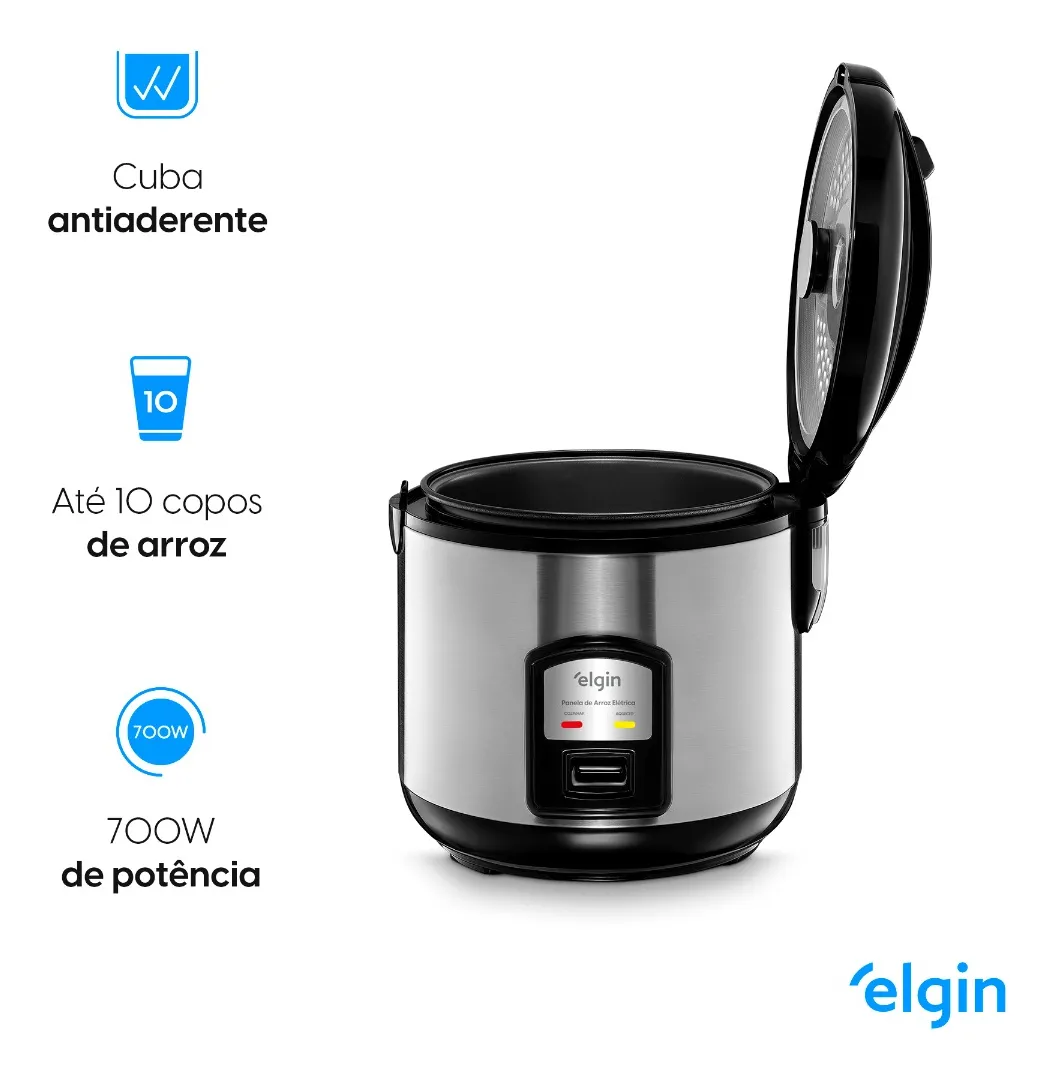 Por que investir na Panela Arroz Elétrica de 10 Xícaras da Rizzo Elgin?